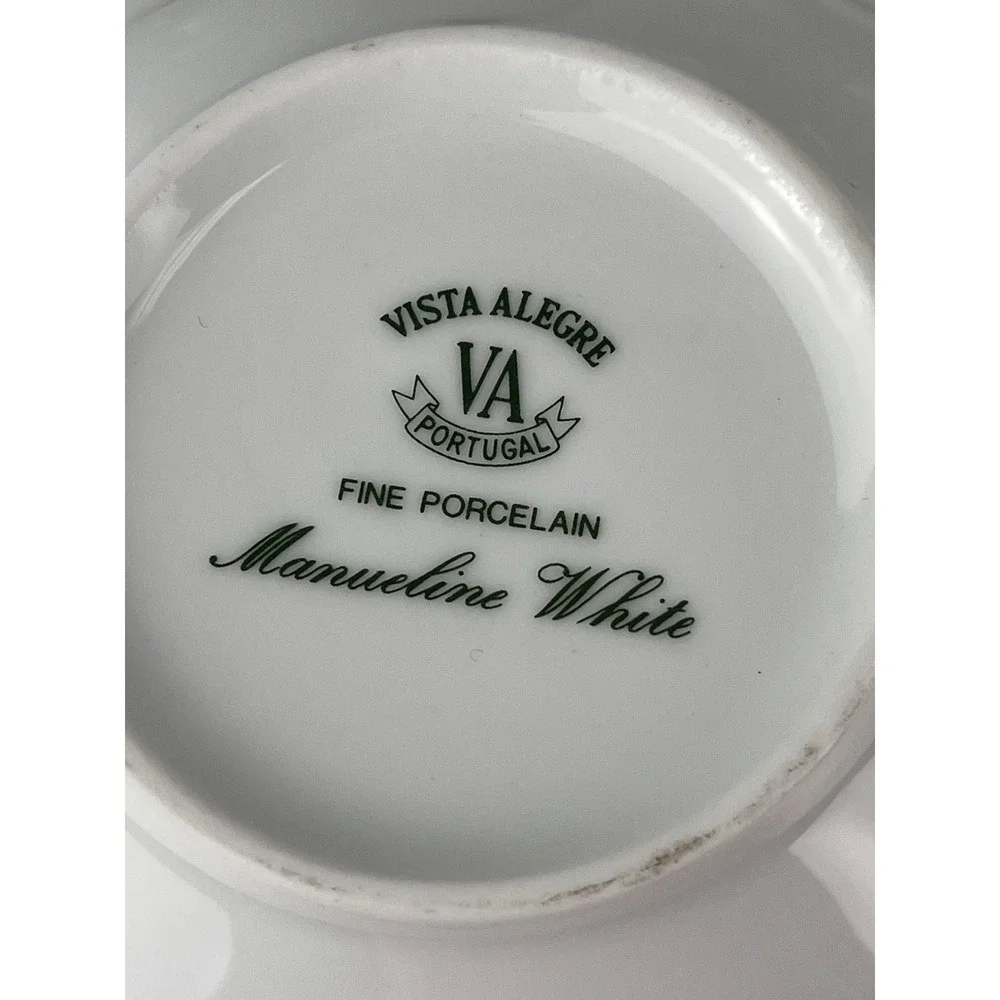 Vista Alegre Manueline White Coupe Cereal Bowl SET OF 3 Porcelain 5 3/8